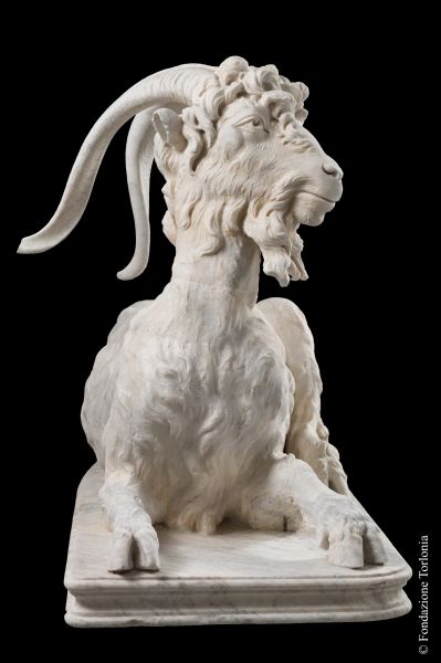 Statue of Resting Goat