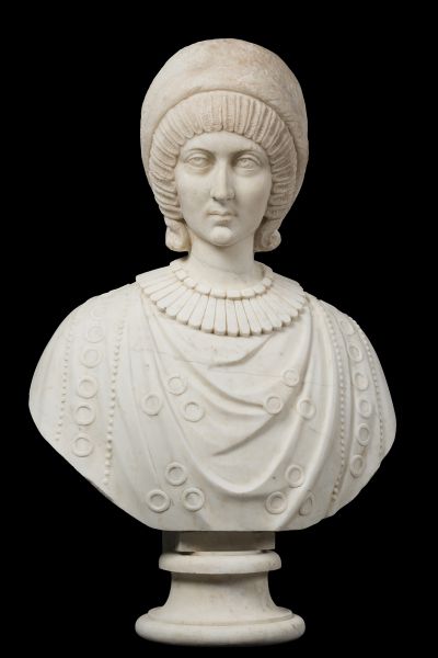  Female Portrait on a Modern Bust, Called Helena Fausta