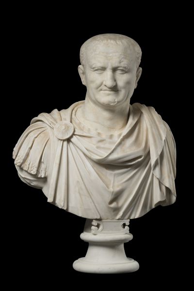 Portrait of Vespasian on an Ancient Unrelated Bust