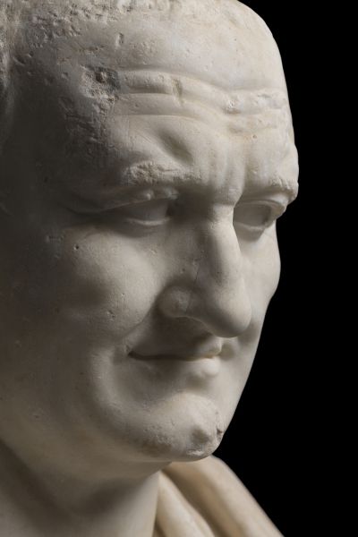 Portrait of Vespasian on an Ancient Unrelated Bust