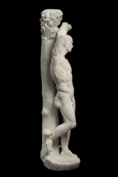 Antique Statuette Torso Restored as Marsyas Flayed